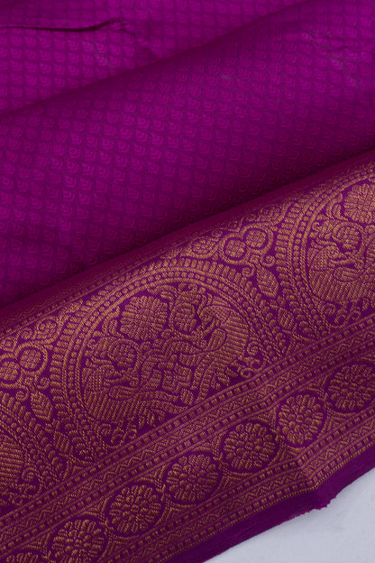 Kanchipuram Silk Jacquard Purple Saree