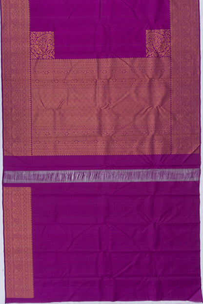 Kanchipuram Silk Jacquard Purple Saree