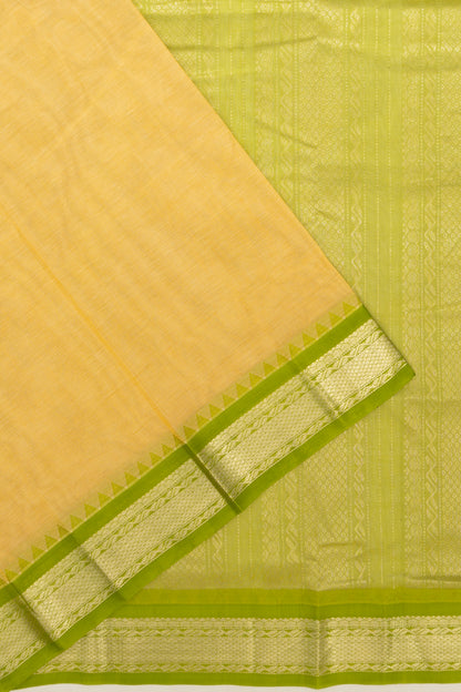 Mangalagiri Cotton Plain Cream Saree