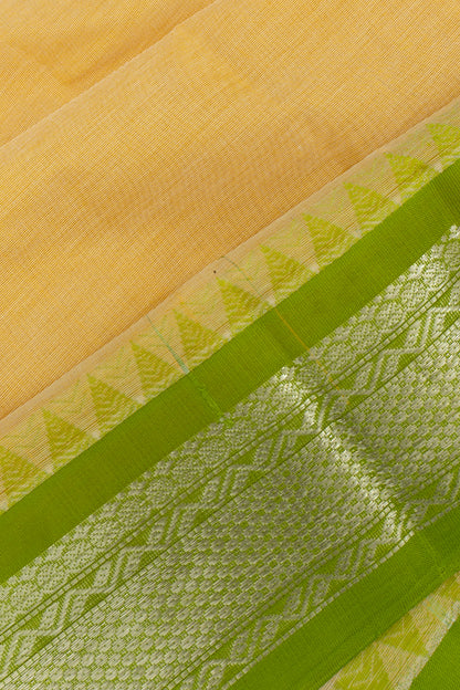 Mangalagiri Cotton Plain Cream Saree