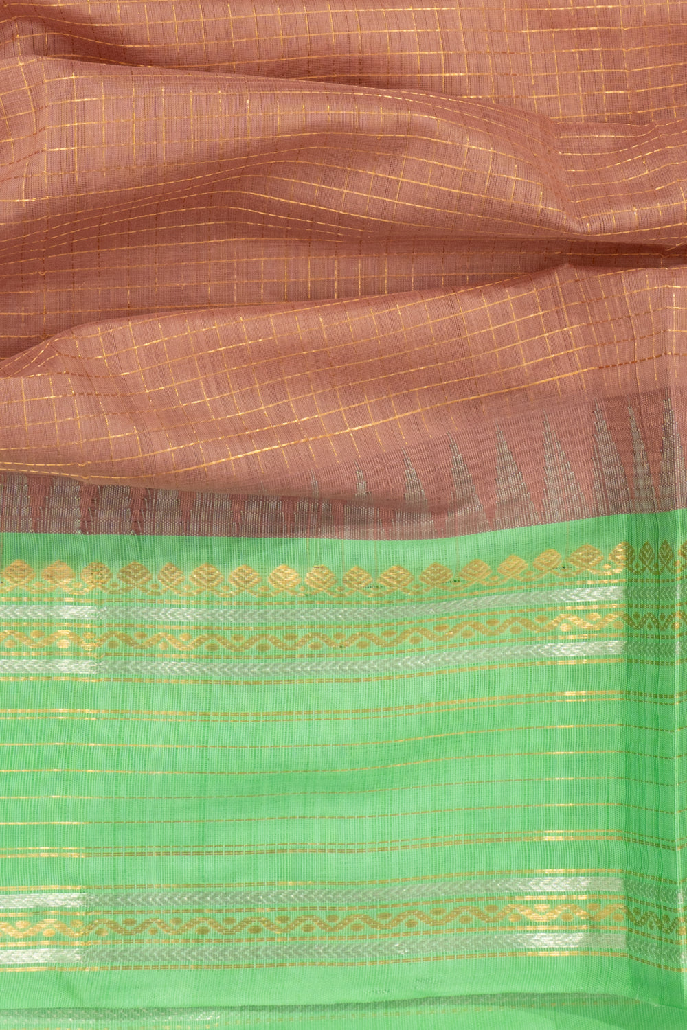 Chettinad Cotton Checks Snuff Saree