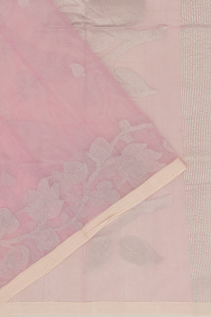 Organza Butta Pink Saree