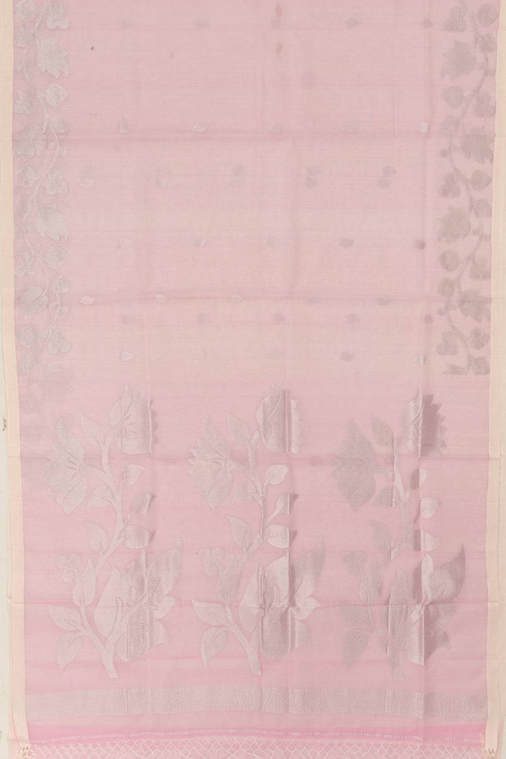 Organza Butta Pink Saree