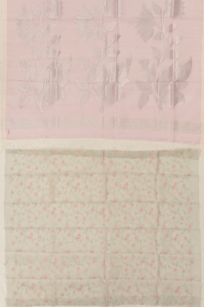 Organza Butta Pink Saree