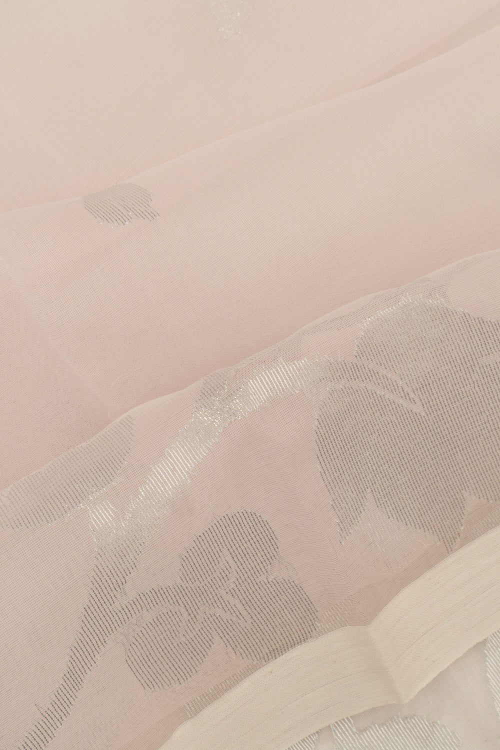 Organza Butta Pastel Pink Saree