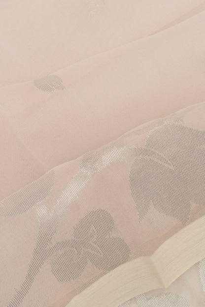 Organza Butta Pastel Pink Saree