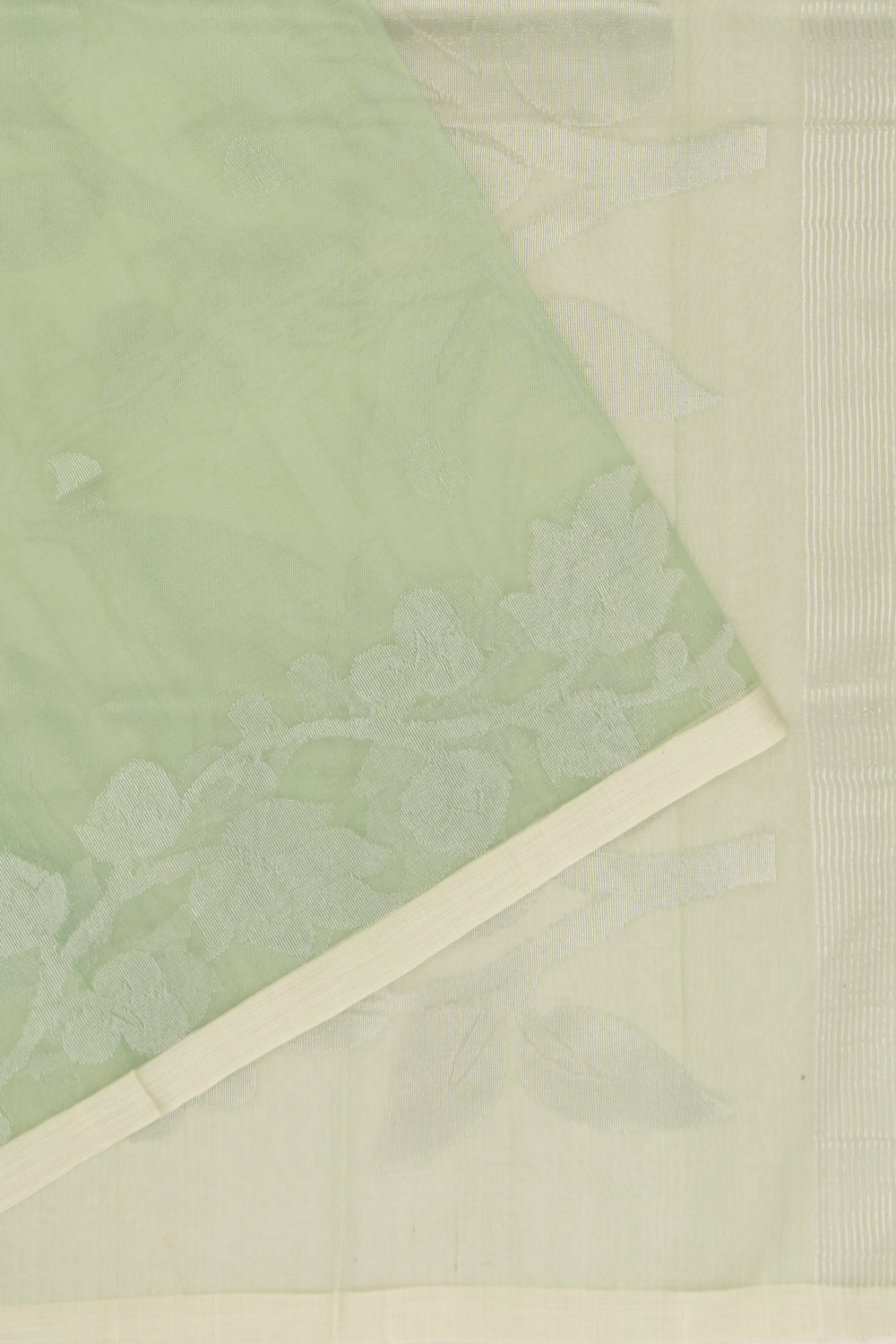 Organza Butta Pastel Green Saree