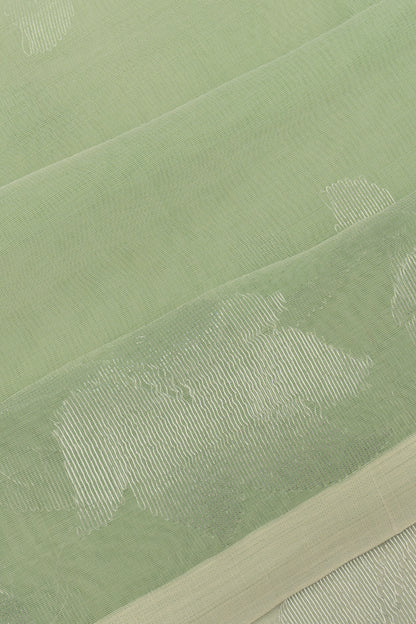 Organza Butta Pastel Green Saree