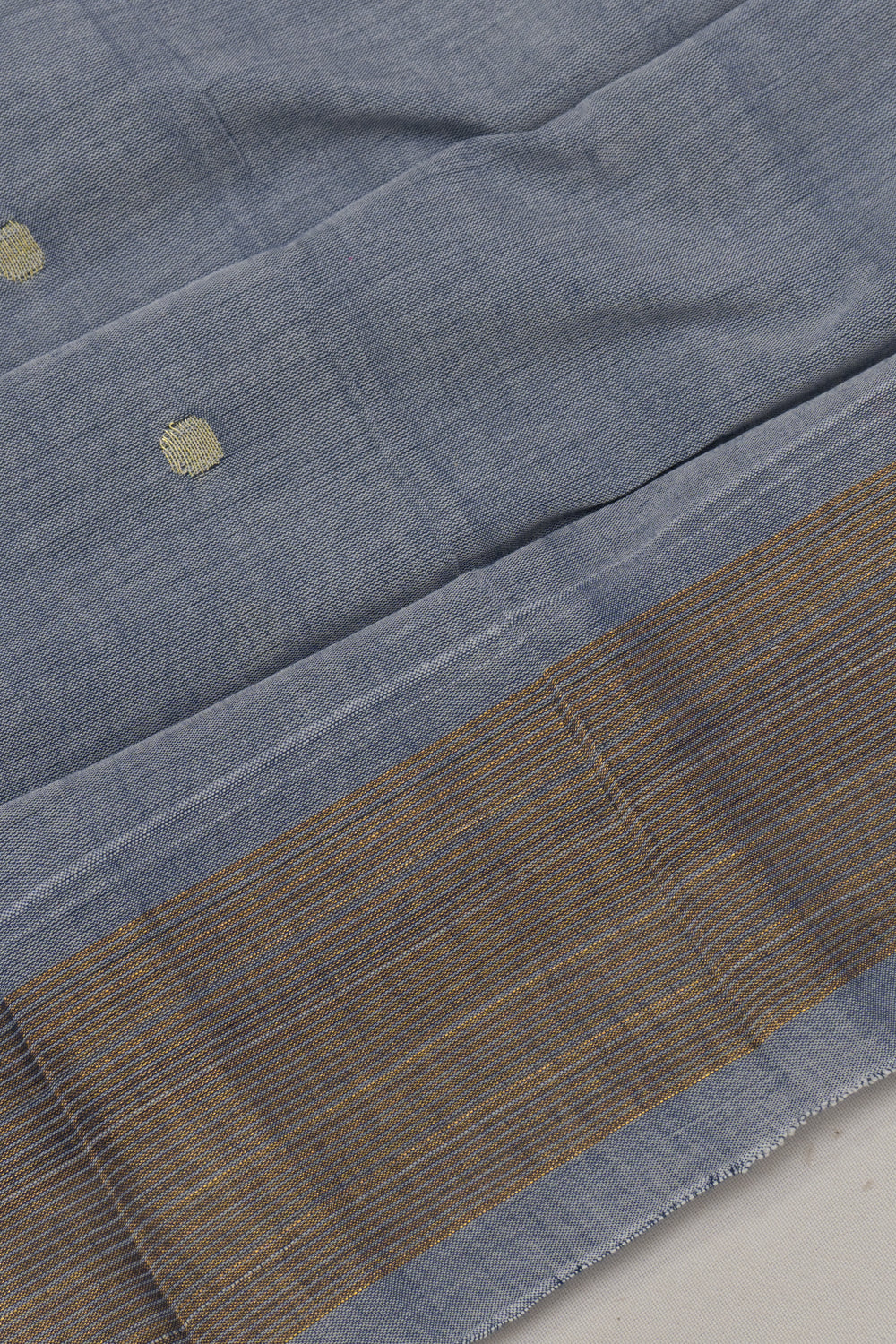 Paithani Cotton Butta Blue Saree