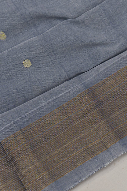 Paithani Cotton Butta Blue Saree