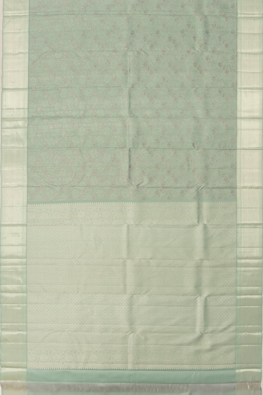 Taranga Kanchi Silk Brocade Pastel Green Saree