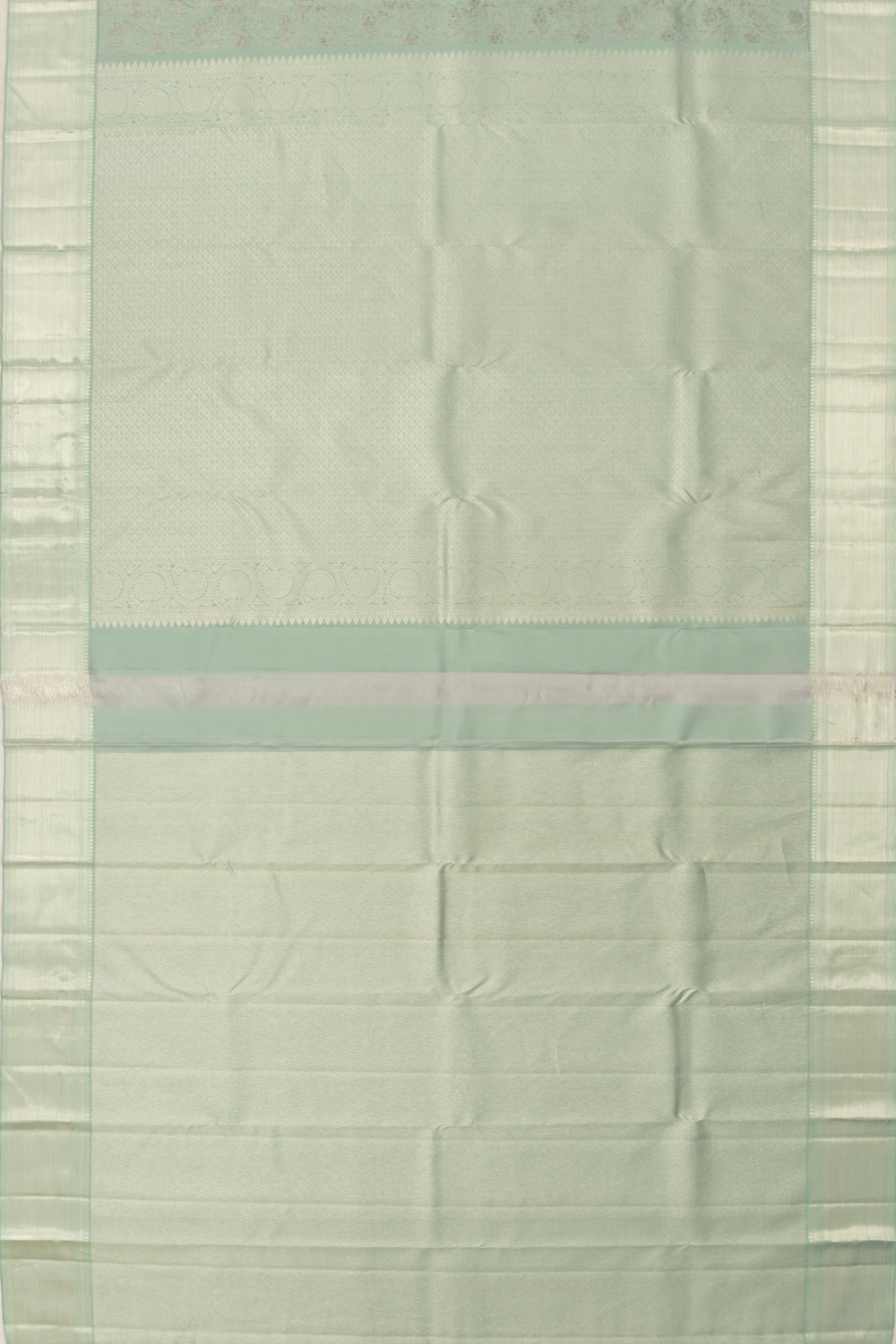 Taranga Kanchi Silk Brocade Pastel Green Saree