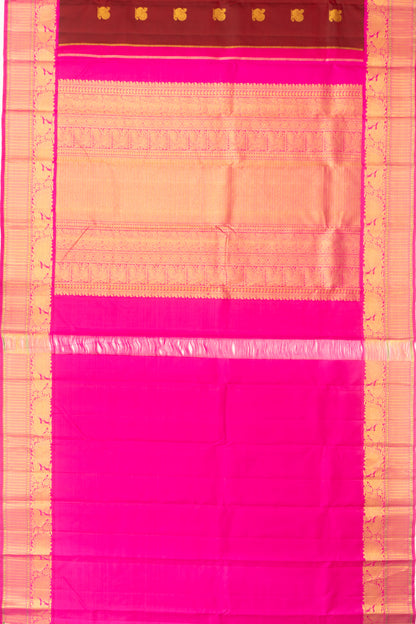 Kanchipuram Silk Butta Maroon Saree