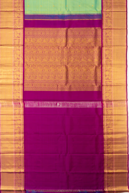 Kanchipuram Silk Butta Green Saree