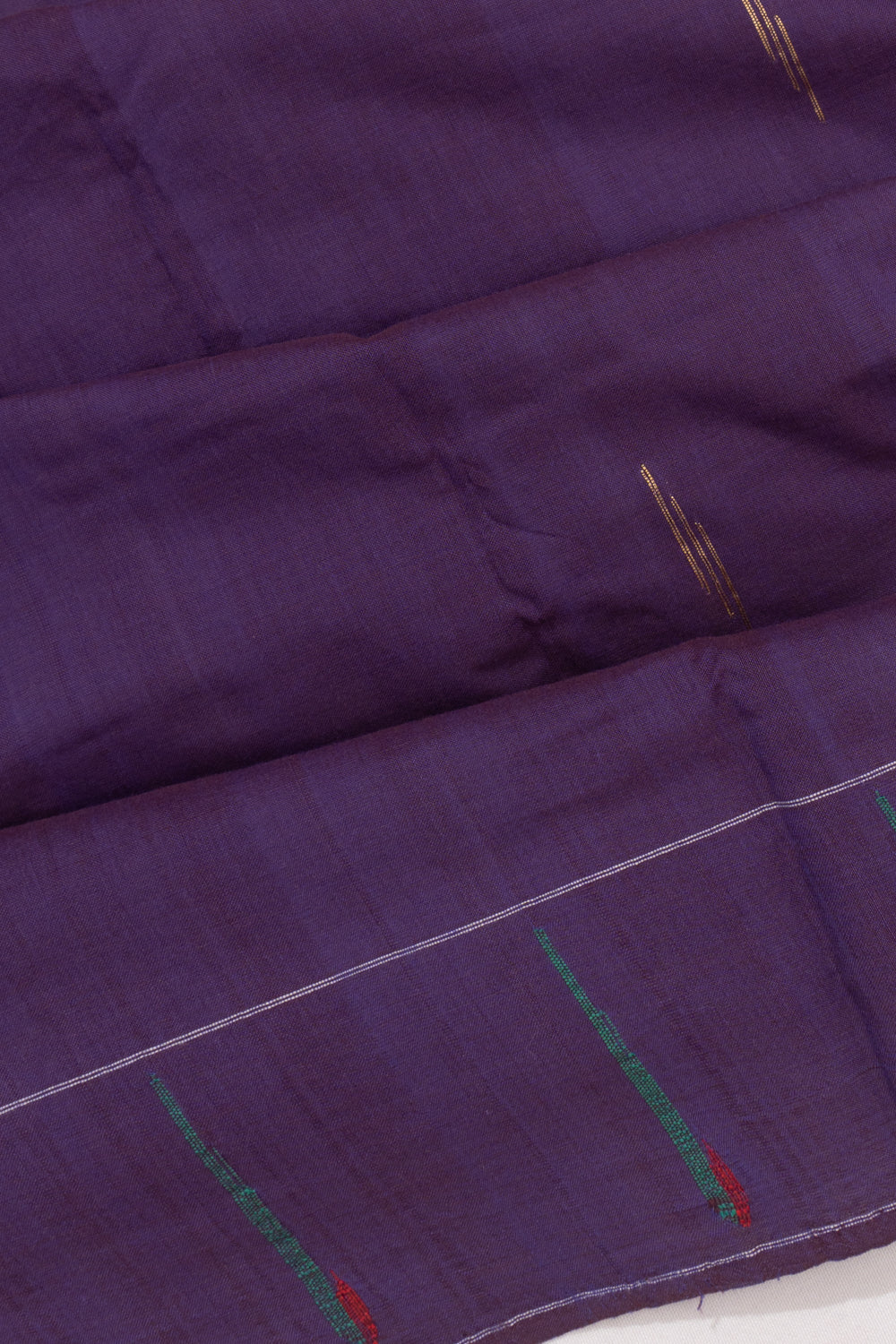 Paithani Cotton Butta Violet Saree