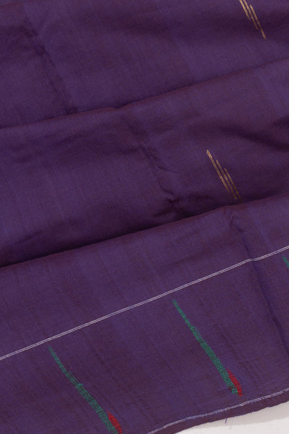 Paithani Cotton Butta Violet Saree