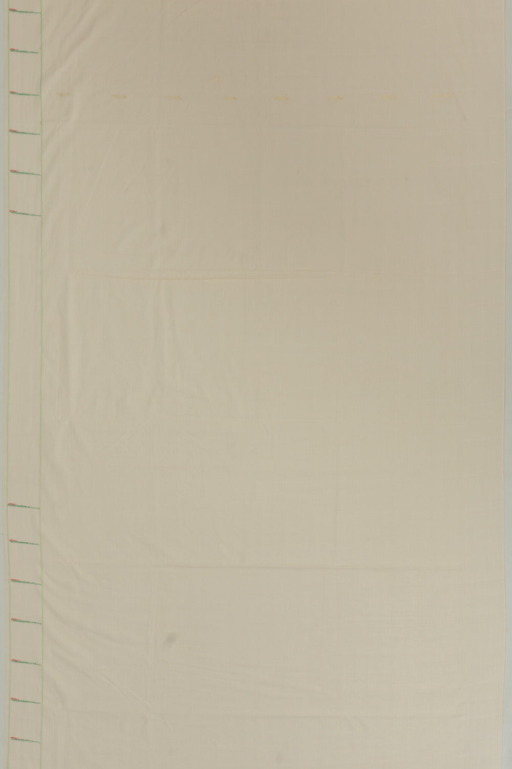 Paithani Cotton Butta Off White Saree