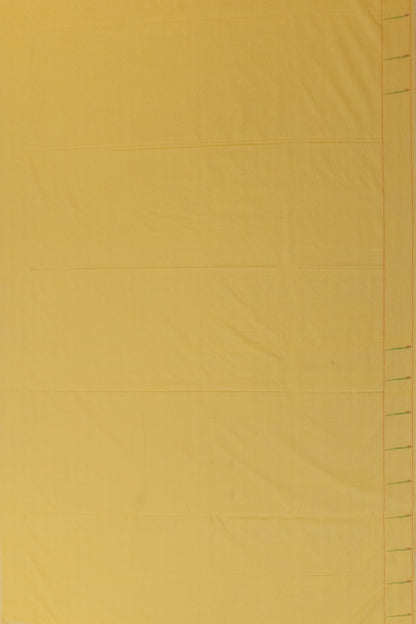 Paithani Cotton Butta Yellow Saree