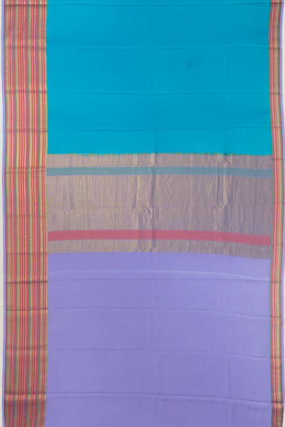 Pure Binny Silk Plain Sky Blue Saree