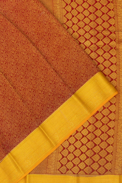 Pure Binny Silk Half And Half Butta And Brocade White And Ma