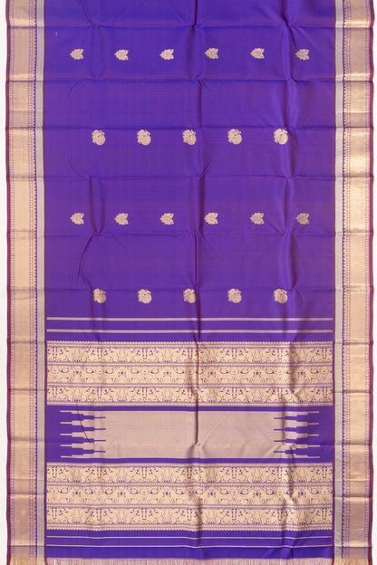 Kanchipuram Silk Butta Violet Saree