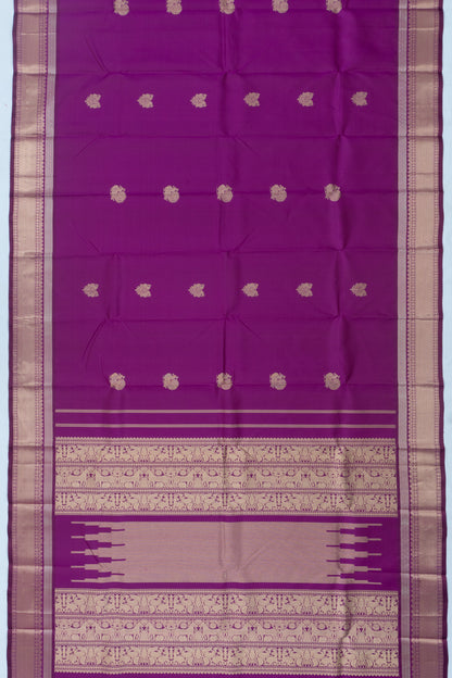 Kanchipuram Silk Butta Purple Saree
