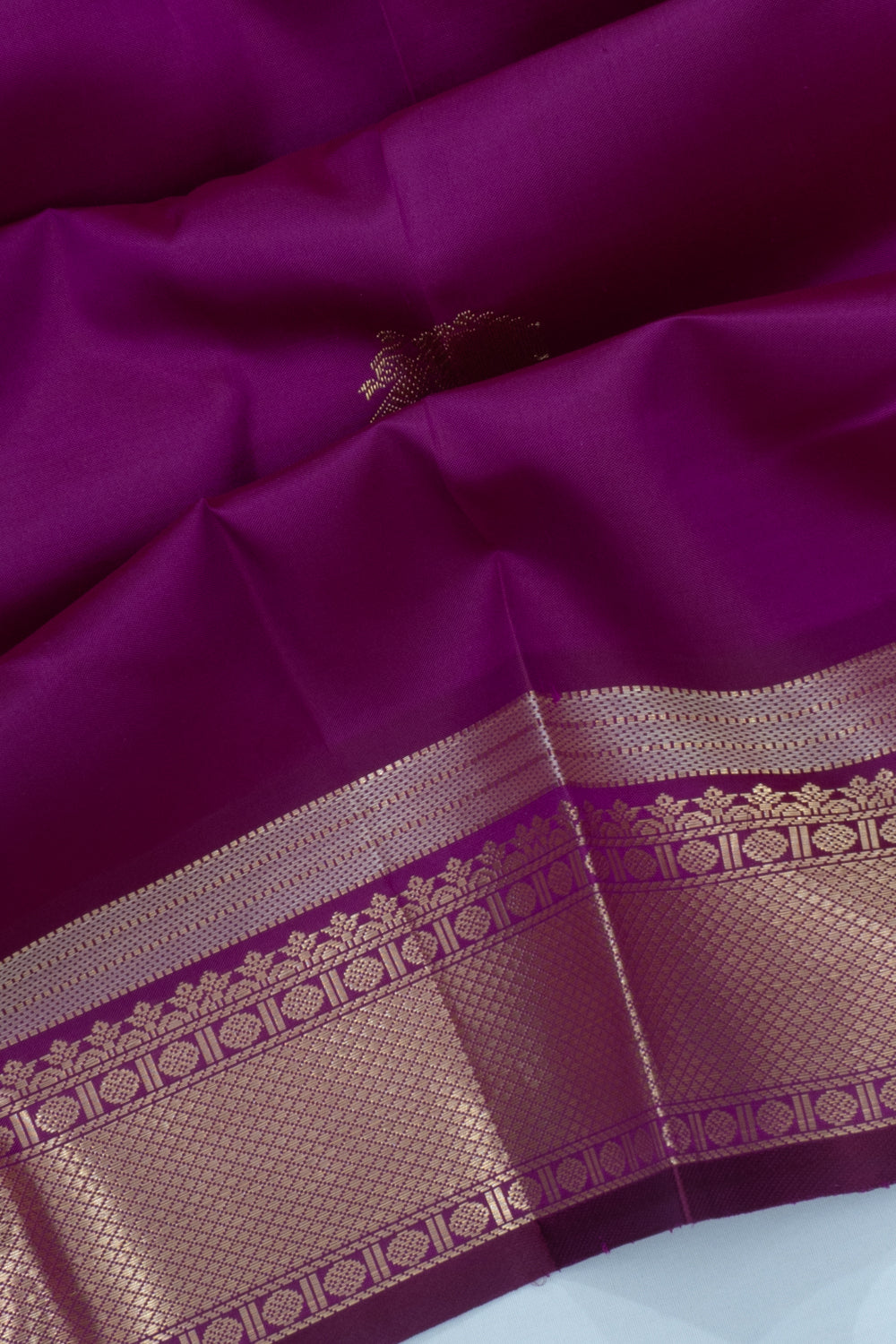 Kanchipuram Silk Butta Purple Saree