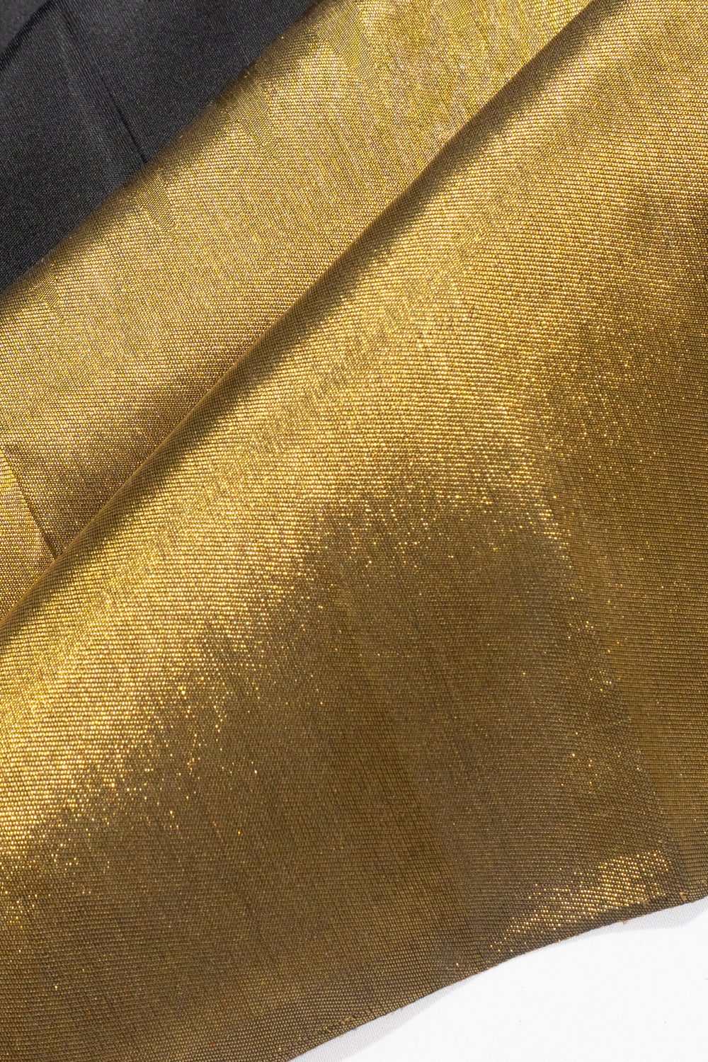 Kanchipuram Silk Plain Black And Gold Saree With Increasing Temples 1214830043