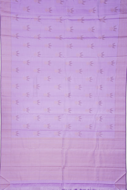 Kanchipuram Silk Butta Lavender Saree
