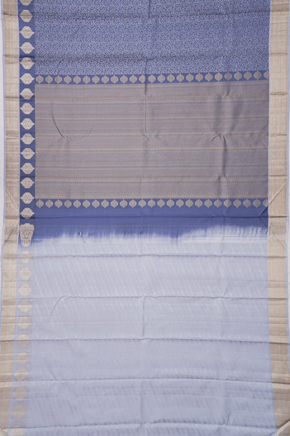 Kanchipuram Silk Brocade Blue Saree