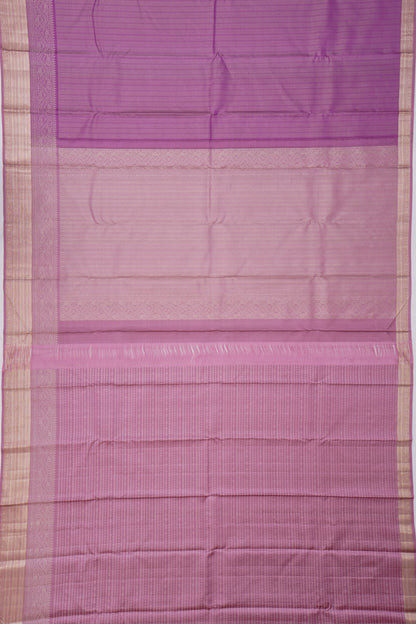 Kanchipuram Silk Brocade Purple Saree