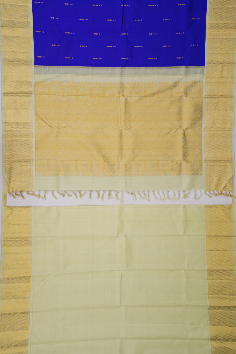 Kanchipuram Silk Butta Blue Saree
