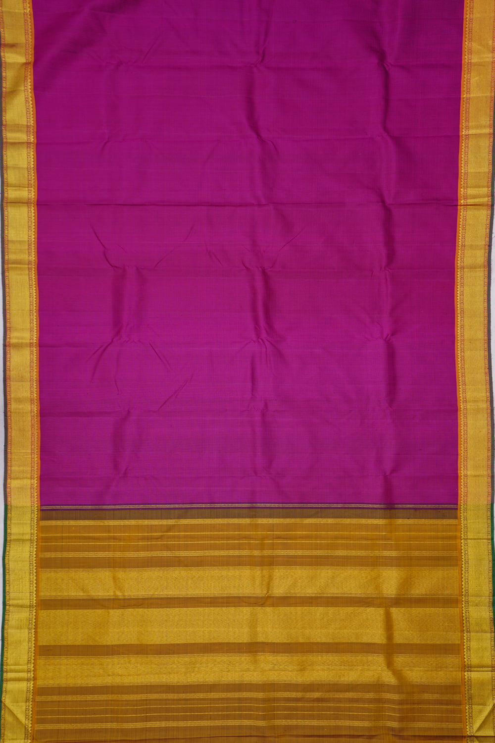 Kanchipuram Silk Checks Purple Saree