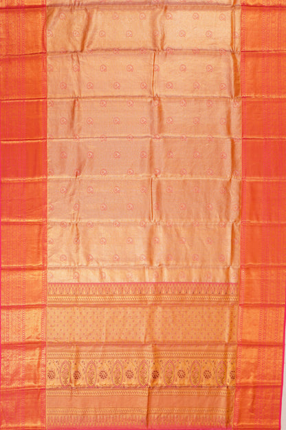 Taranga Kanchi Silk Tissue Butta Gold Saree