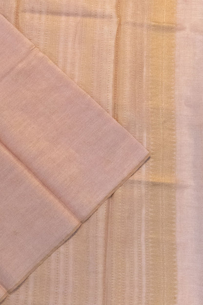 Soft Tussar Butta Baby Pink Saree