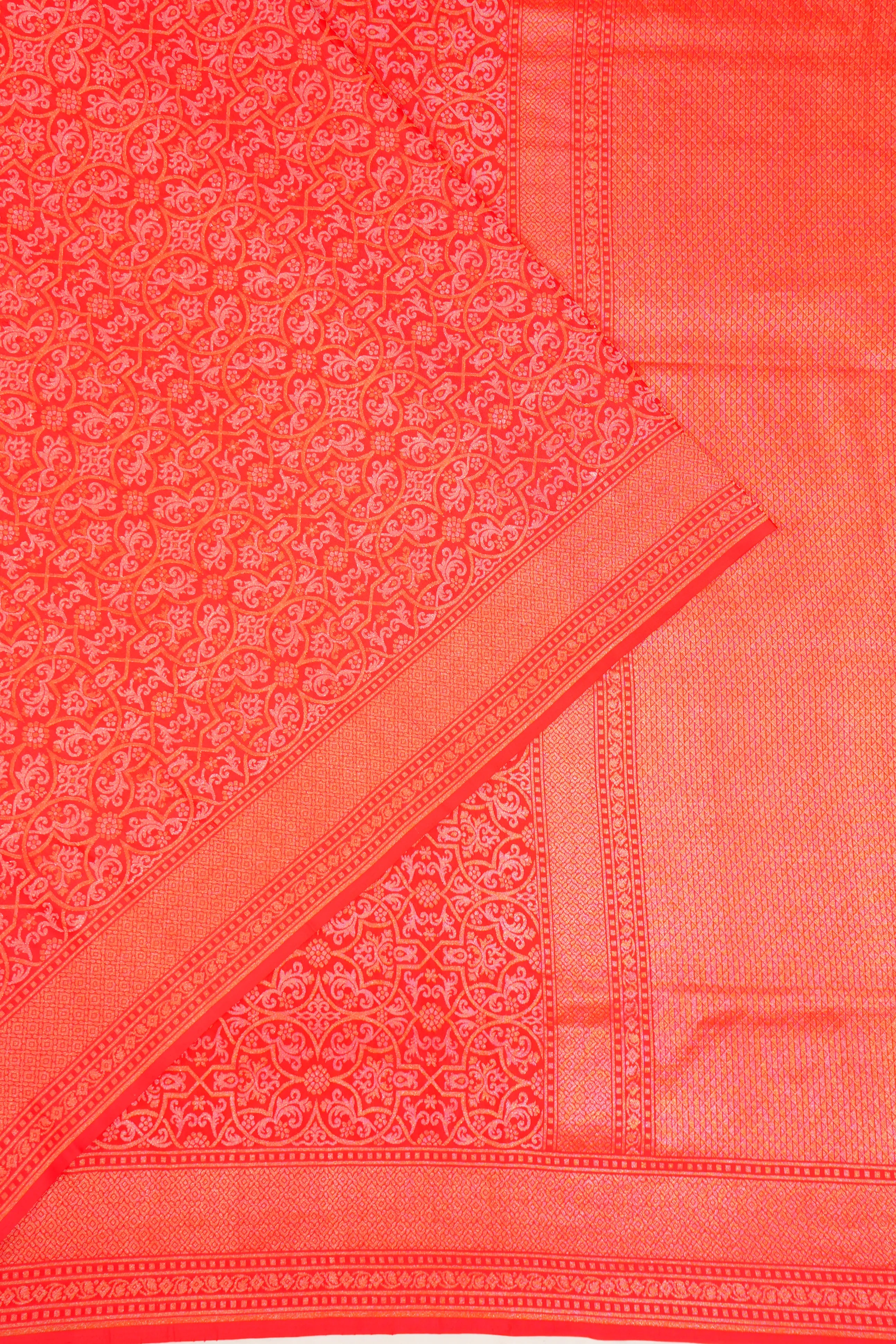 Banarasi Silk Brocade Red Saree