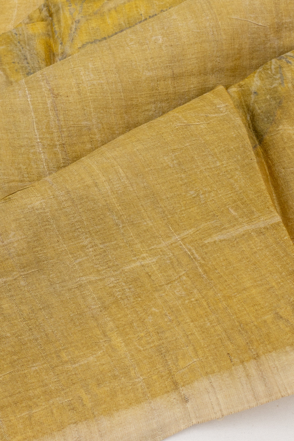 Tussar Eco Floral Printed Mehandi Green Saree