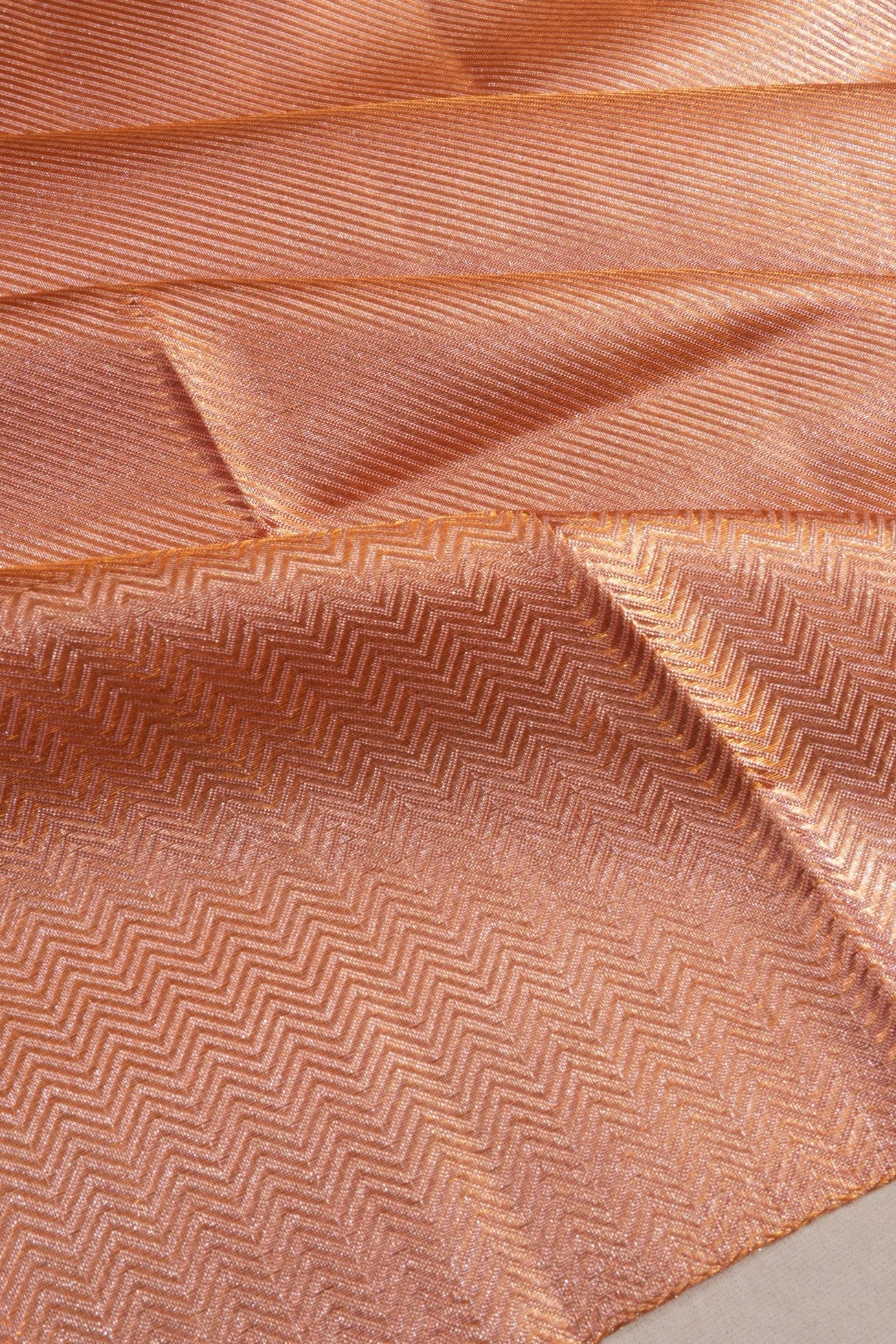 Kanchipuram Silk Tissue Brocade Pink Saree 1214938469