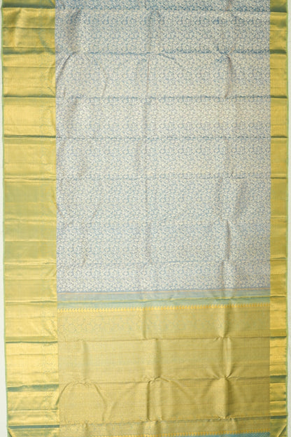 Kanchipuram Silk Tissue Powder Blue Saree