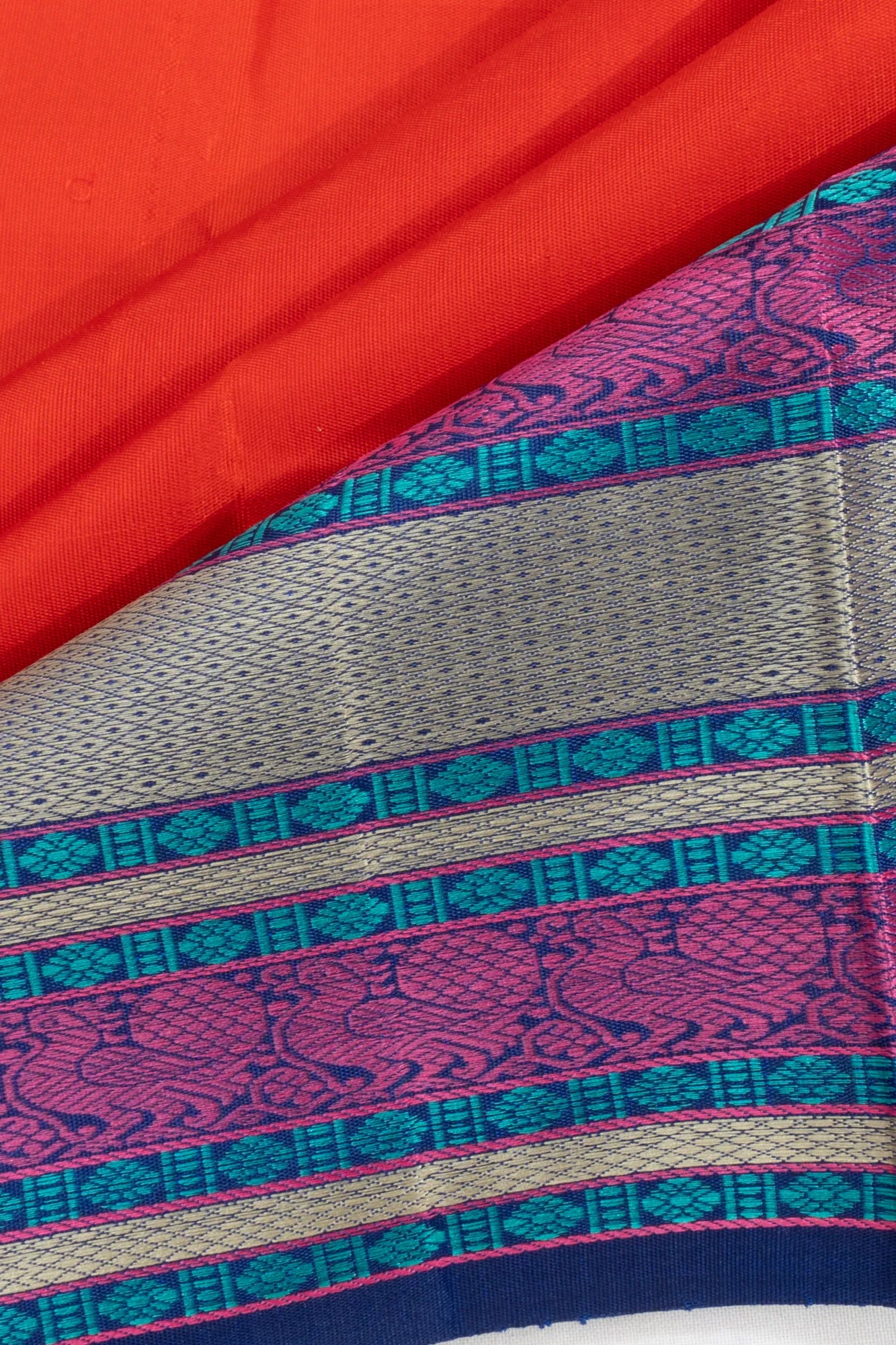 Kanchipuram Silk Butta Red Saree