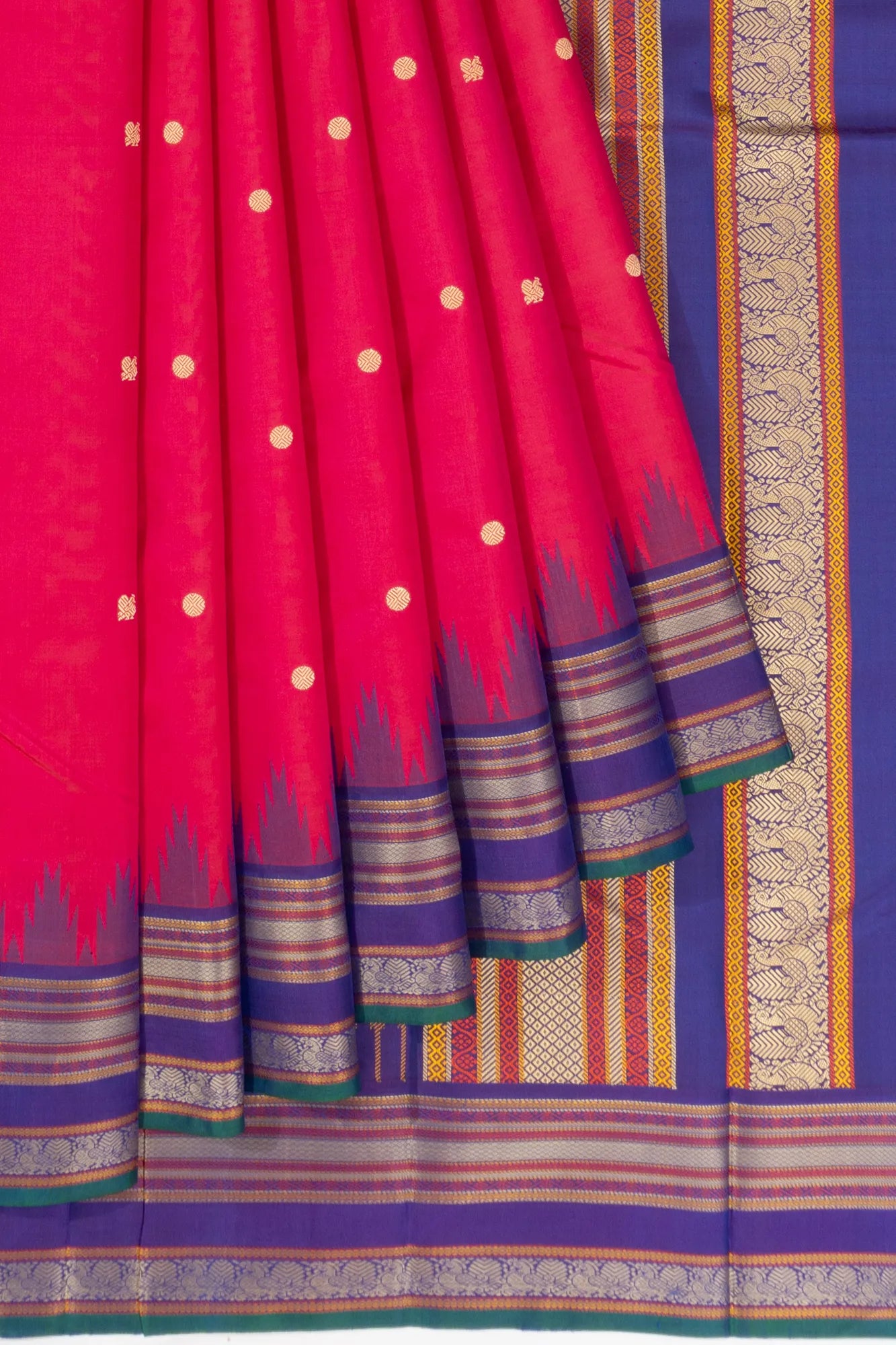 Kanchipuram Silk Butta Pink Saree