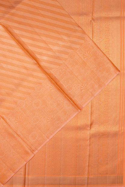 kanchipuram-silk-tissue-diagonal-lines-orange-saree-1214966347