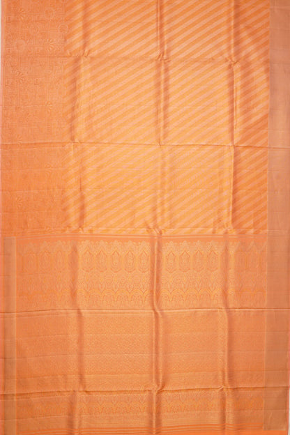 kanchipuram-silk-tissue-diagonal-lines-orange-saree-1214966347