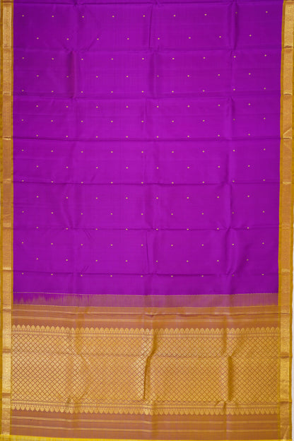 Taranga Kanchi Silk Butta Violet Saree