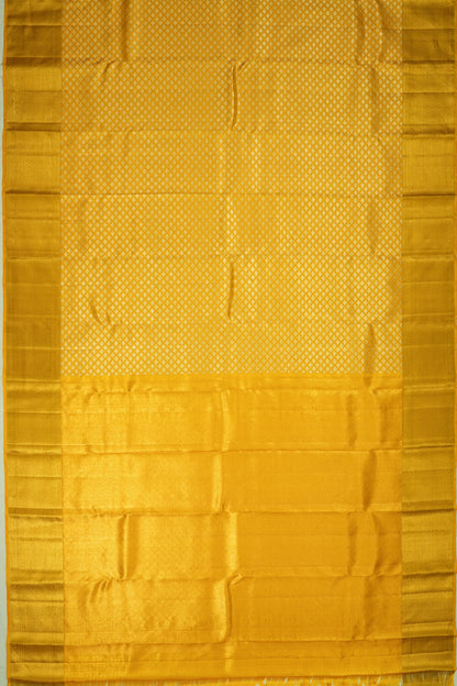 Kanchipuram Silk Brocade Gold Saree