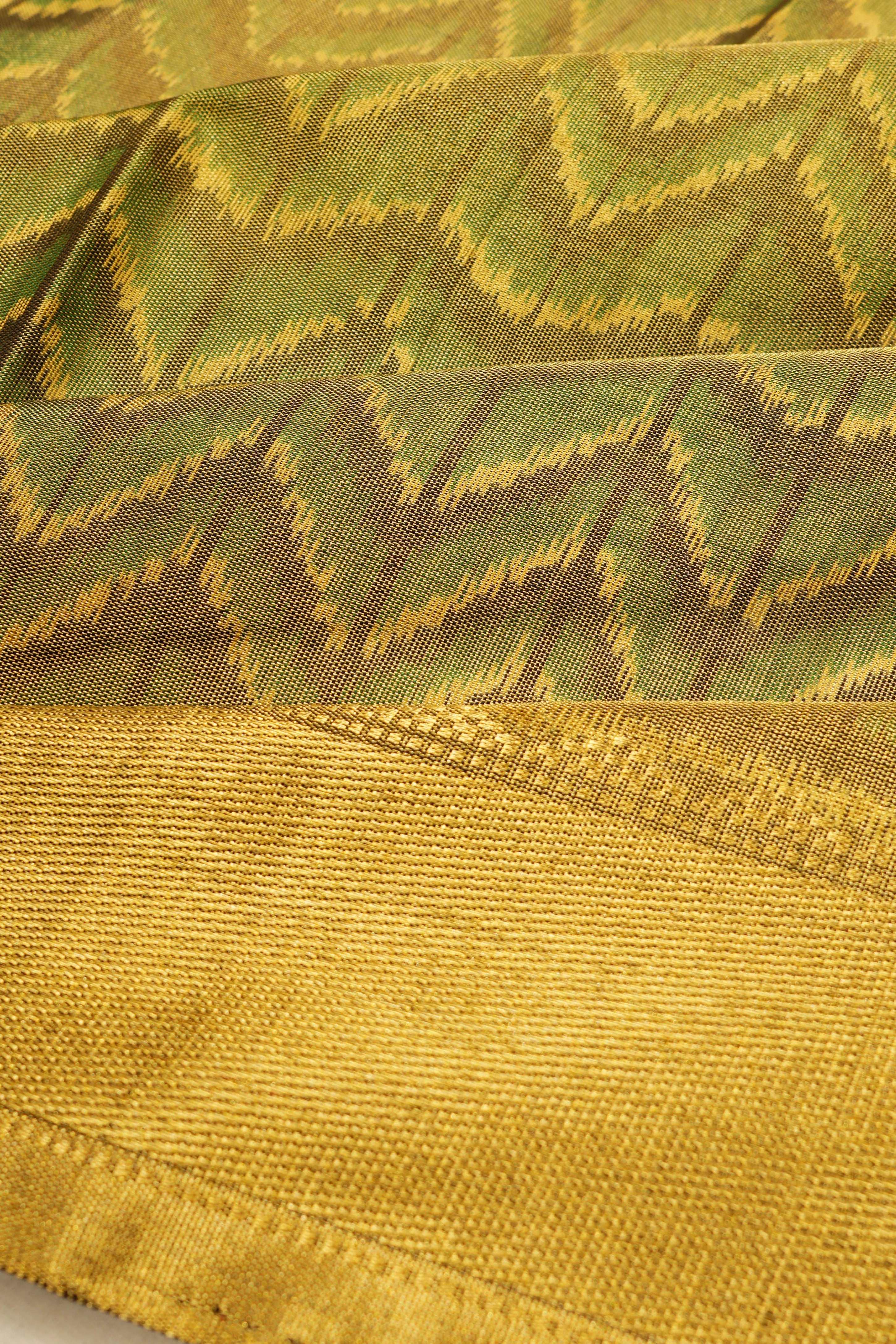 Pochampally Silk Ikat Green Saree