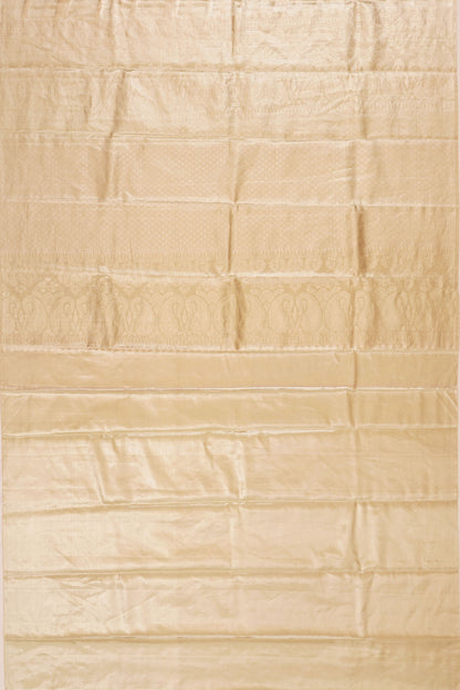 Taranga Kanchi Silk Tissue Lines Silver Saree