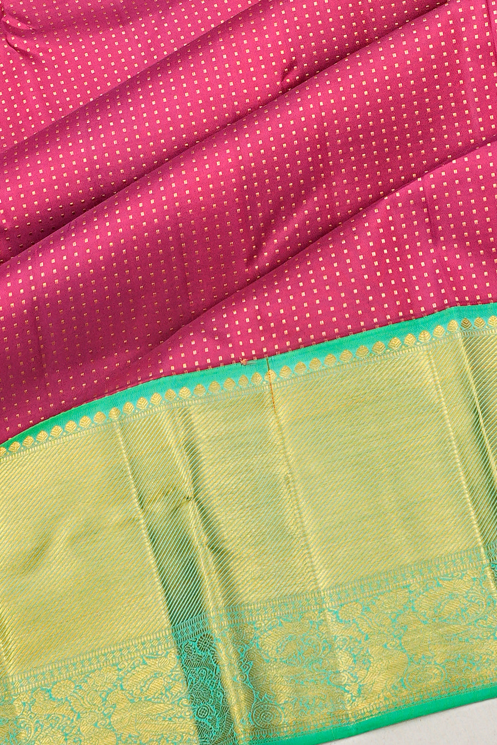 Kanchipuram Silk Brocade Purple Saree