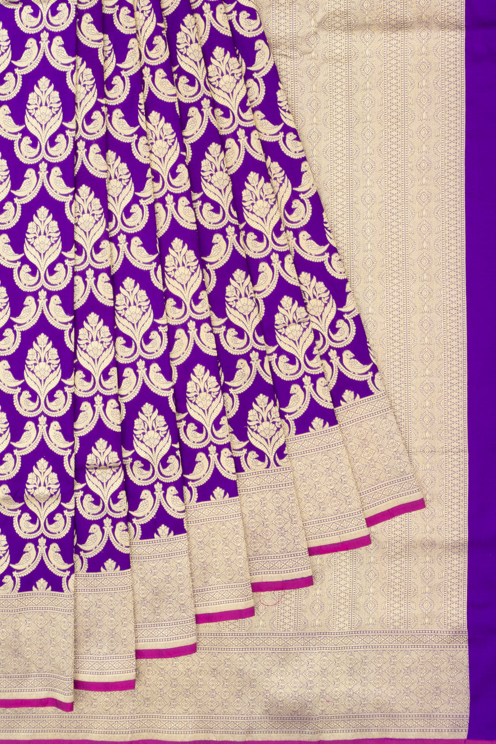 Banarasi Silk Phekwa Brocade Violet Saree