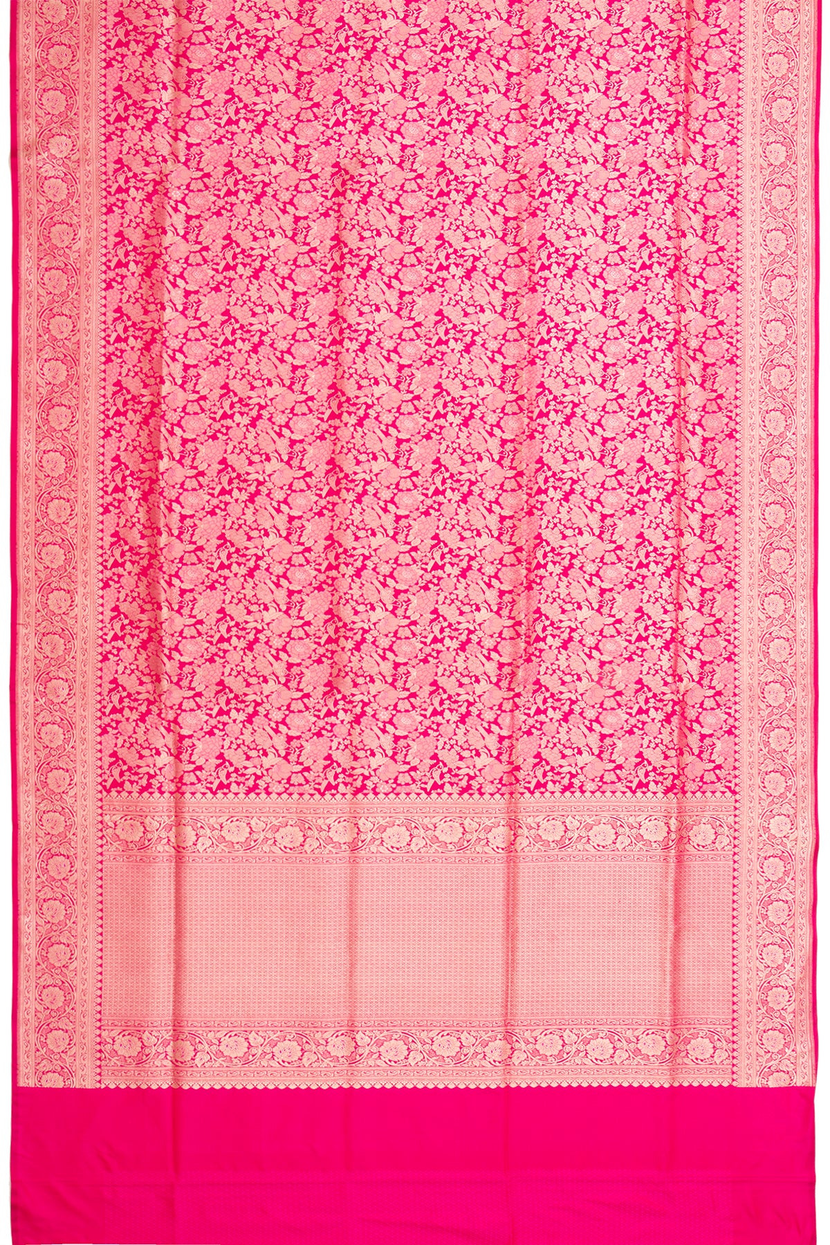 Banarasi Silk Brocade Pink Saree